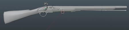 Low poly version of the weapon