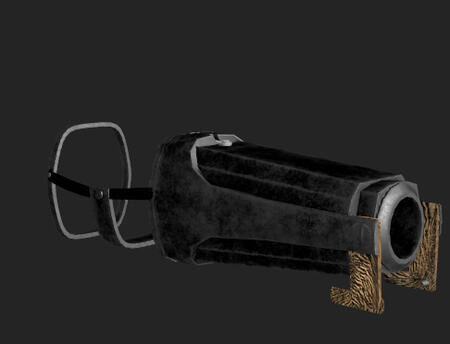 Low poly version of the weapon