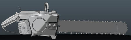 Low poly version of the weapon